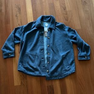 J. Jill Gray Quilted Button-Up Jacket